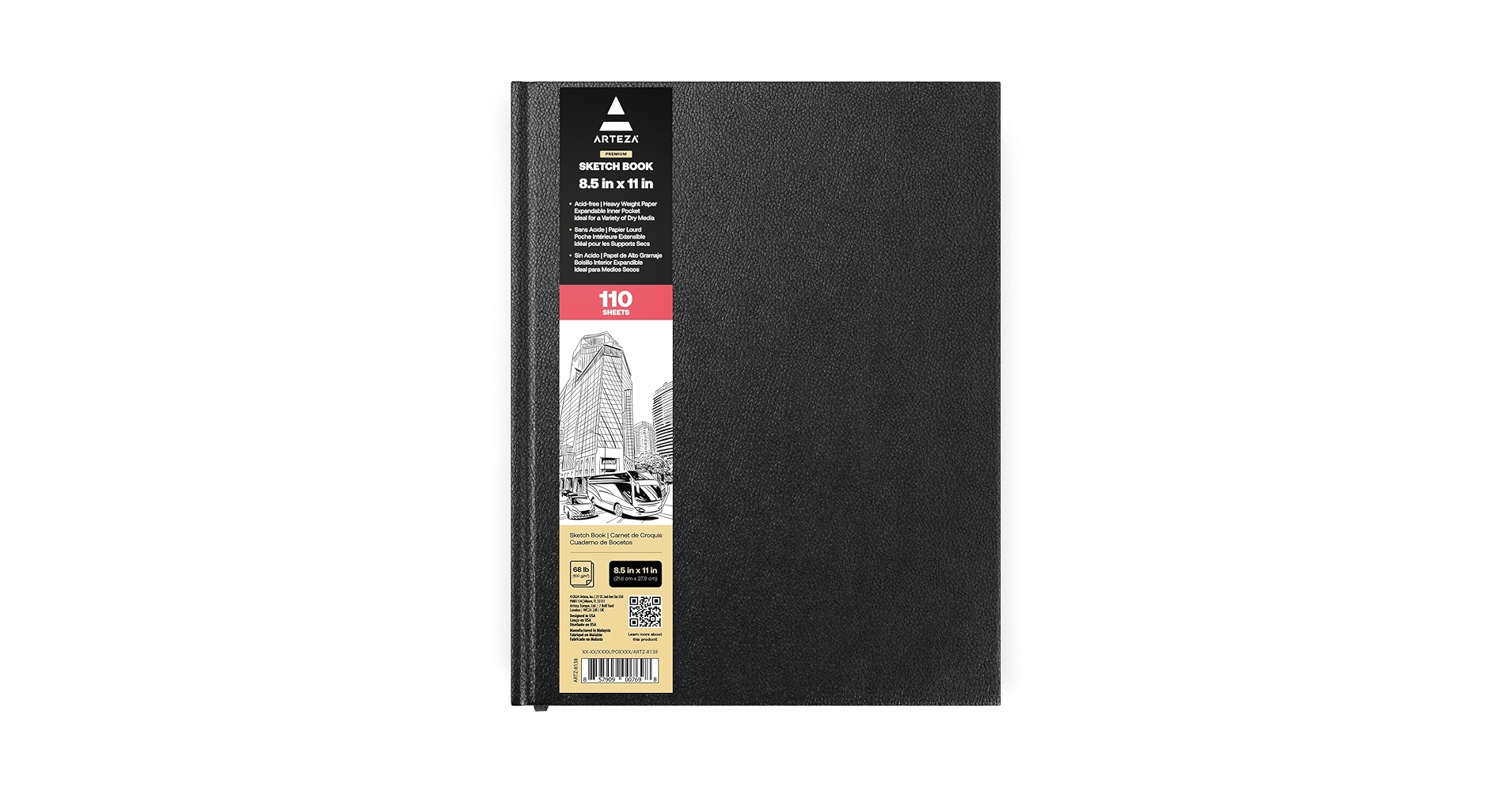 Amazon.com: ARTEZA Hardcover Sketch Book 8.5 x 11 Drawing